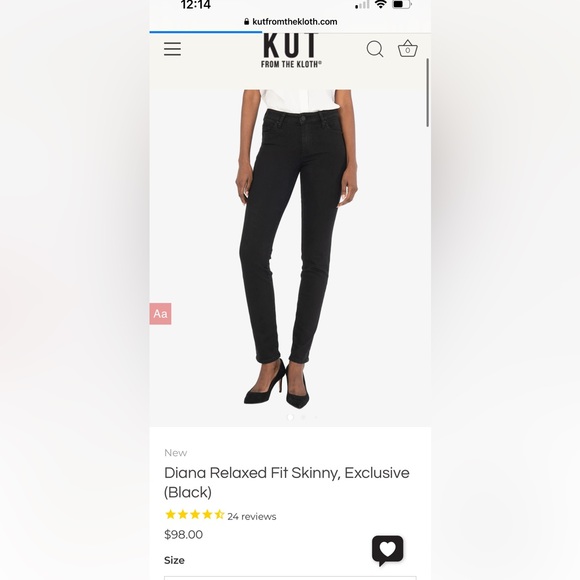 NWT Kut from the Kloth Diana Jeans size 10 - Picture 2 of 6